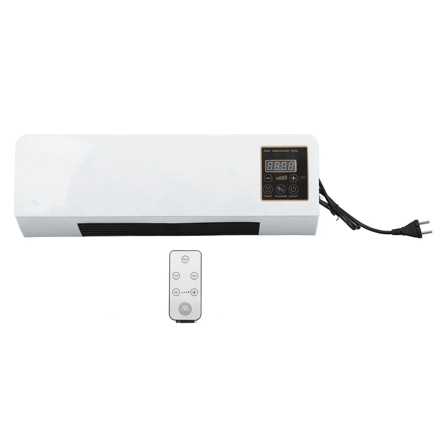 Portable Heater Save Energy Wall Mounted Nature Wind Hot Heater Fan for Bathroom Bedroom Living Room Wall Mounted Heater Machine Home Office Hotels Heating Supplies