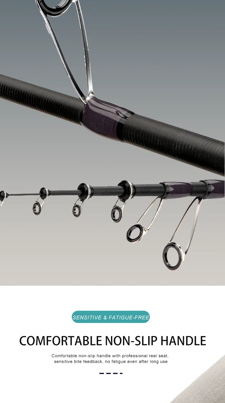 2.10M Travel Portable Telescopic Carbon Fiber Lure Rod 1.8m/2.1m Spinning Optional Ultra Light Carbon Long Cast River Lakes Sea Boat Fishing Accessories
