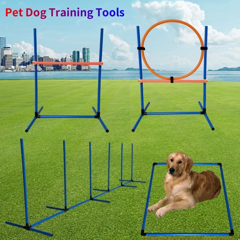 Pet Dog Agility Trainings Set Jumping Bar Dog Obstacle Training Equipment Hurdle Training Dog Training Device Pet Dog Supplies