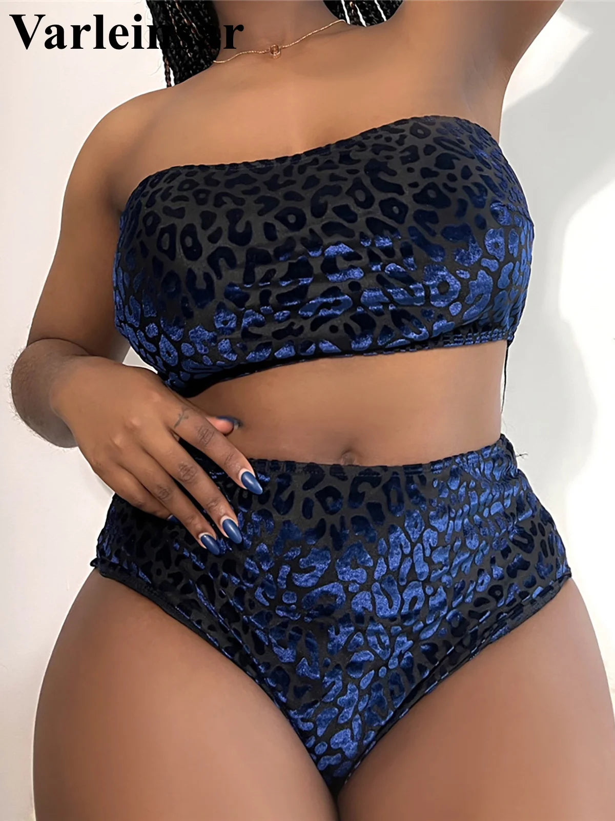 NEW!!! 0XL - 4XL Leopard Bikini Large Size Swimwear Plus Size Women Swimsuit Female Two-pieces Bikini set Bather Bathing Suit V3977B