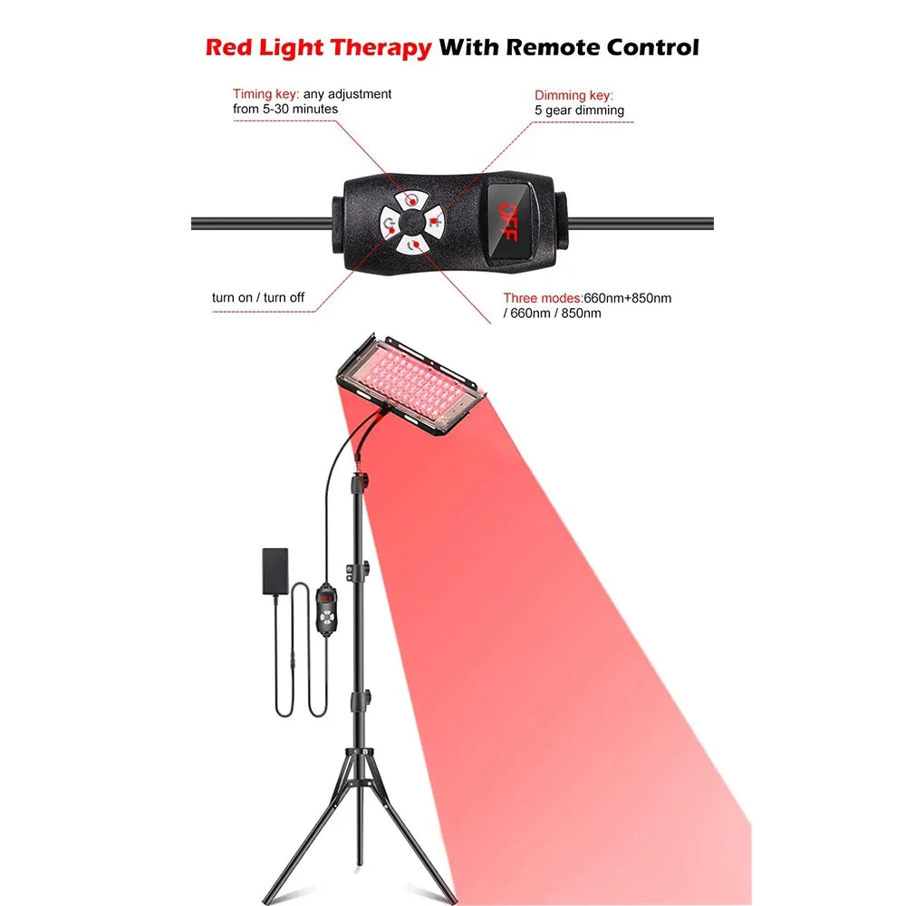 NEW Arrivals Full  Body Pain Relief and Skin Care 96 LED Lamps Red Light 660nm and 850nm Near Infrared Light Therapeutic Devices Knee Arthritis Muscles Back Spine Health Care Supplies