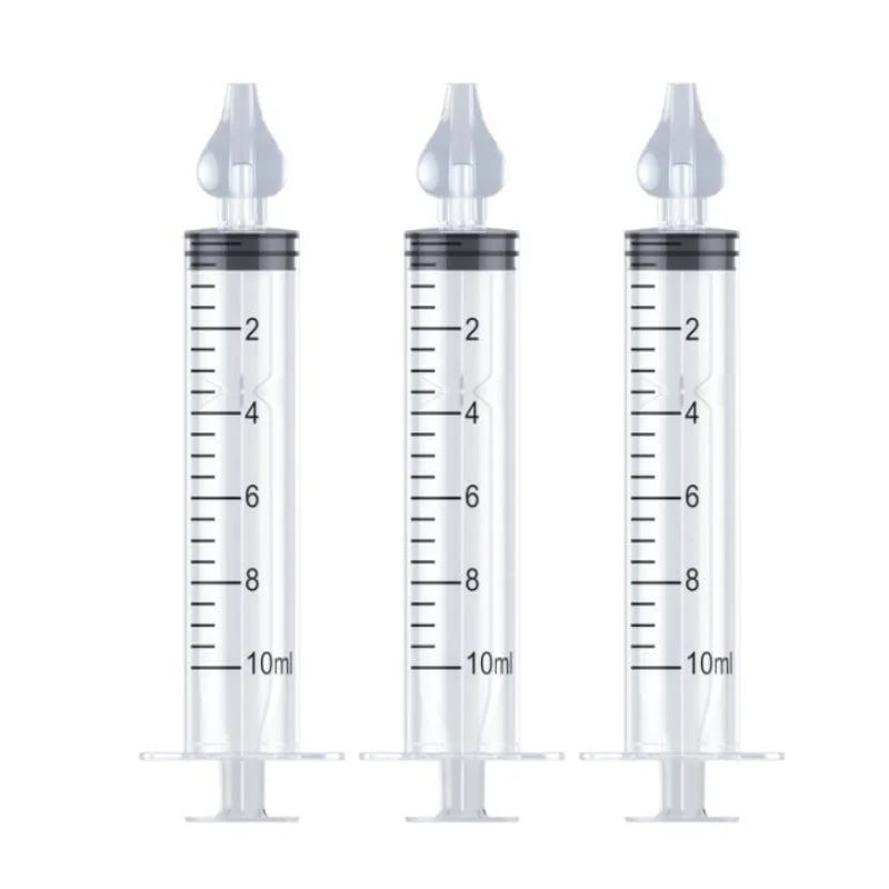 3 PCS Set Mini Lightweight Baby Needle Tube Nose Mucus Rhinitis Remover, Soft Safe Nasal Aspirator for Home & Outdoor Infant Care Supplies