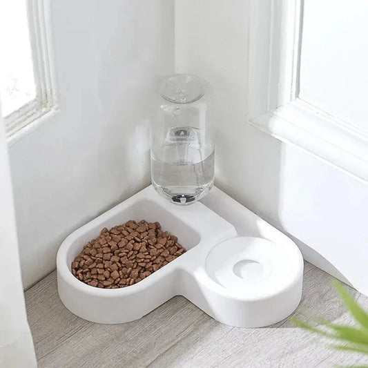 NEW Automatic Drinking Love Pet Bowl Moisture-Proof Cat Bowl Dog Basin Dual-Use Multi-Functional Drinking And Feeding Set Pets Supplies