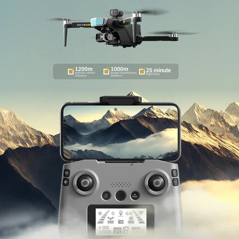 NEW Arrivals PRO GPS Drone 4K-6K-8K Professional 8K Three Axis Self Stabilization HD Camera Video Recording 360° Obstacle Avoidance Brushless RC Quadcopter Spread Tank Spraying System Electronics Supplies