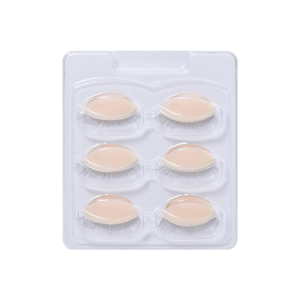NEW 6 Colors Eyelash Portable Head Make-Up Training Mannequin With Removable Replacement Eyelids Practice Eyelash Mini Flat Model Head Cosmetic Accessories