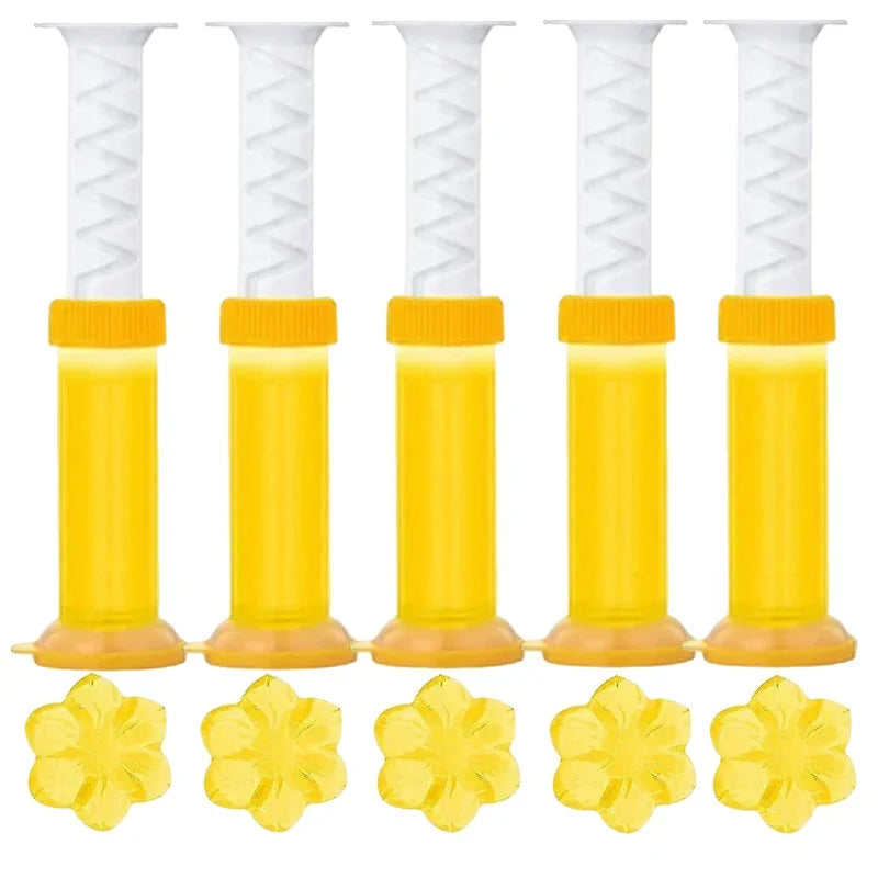 NEW 5PCS Toilet Cleaner Korean Gel Deodorant Toilet Gel Air Freshener Aromatic Flower Detergent Drain Kitchen Sink Bathroom Fragrance Household Cleaning Home Bathroom Cleaning Supplies