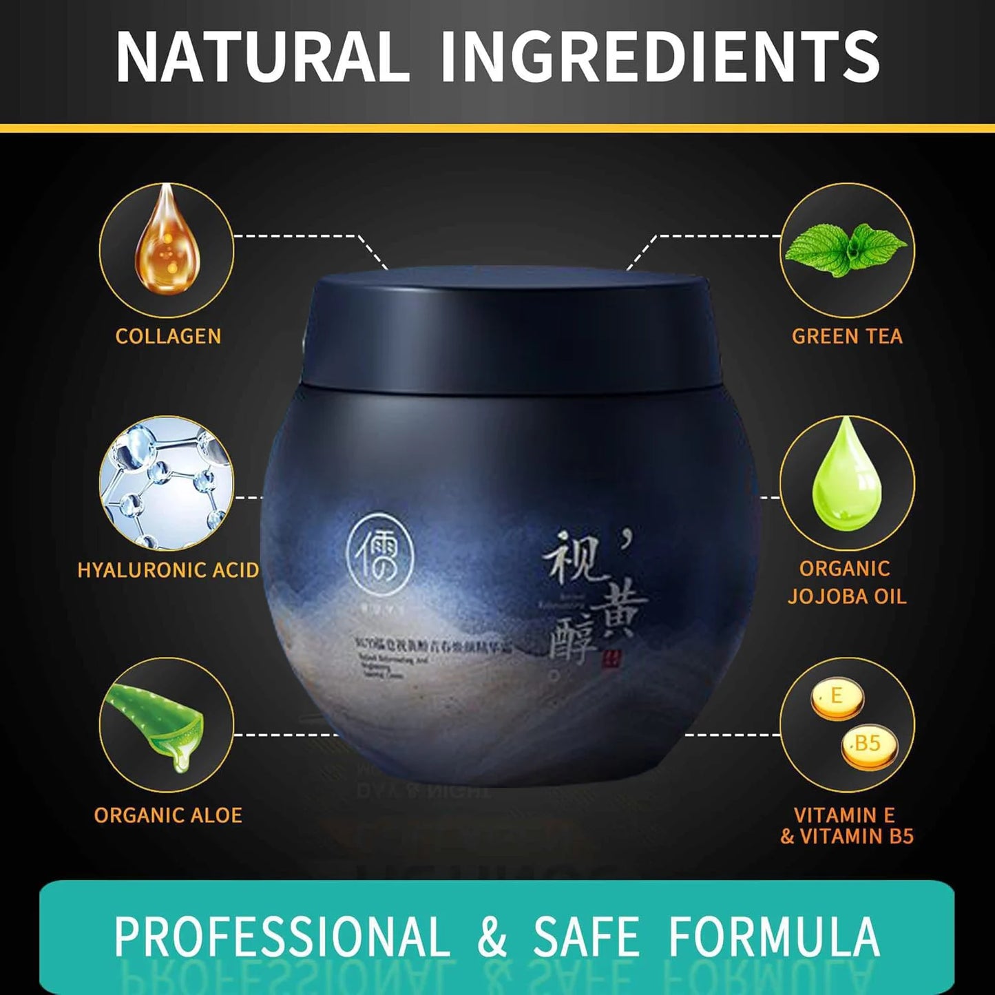 100g Korean Retinol Anti Aging Face Cream Moisturizing Wrinkle Remover Collagen Hyaluronic Acid Creams Skin Care Cosmetic Day and Night Top Quality Cream Women Skin Care Supplies