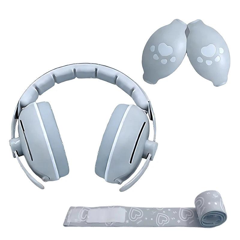 2 in 1 4 PCS Set PC Baby Infants Ear Protection Noise Cancelling Headphones for Babies Toddler , 2-in-1 Baby Ear Protection, Baby Travel Essentials for Outdoor Travel Sport Events Earmuffs Baby Care Supplies
