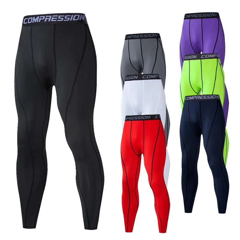 Mens Compression Sweatpants Male Tights Sport Pants for Gym Fitness Running Joggings Workout Trousers Dry Fit Leggings Lycra