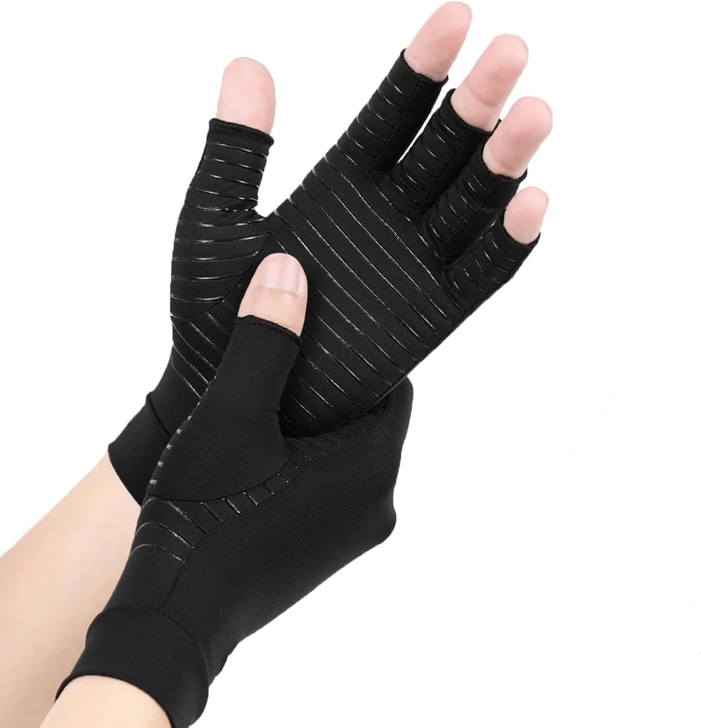 1Pair Copper Arthritis Tendonitis Rheumatism Gloves for Hand Pain Relief, Rheumatoid Osteoarthritis, Swelling, Carpal Tunnel, Compression Gloves Health Care Accessories