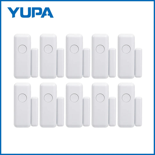 NEW Arrivals 3/5/9 PCS Set 433mhz  TUYA WI-FI App Wireless Window Door Magnet Alarm Sensor Door Detector For Smart Home Security System Security-Protection Home Office Security Supplies