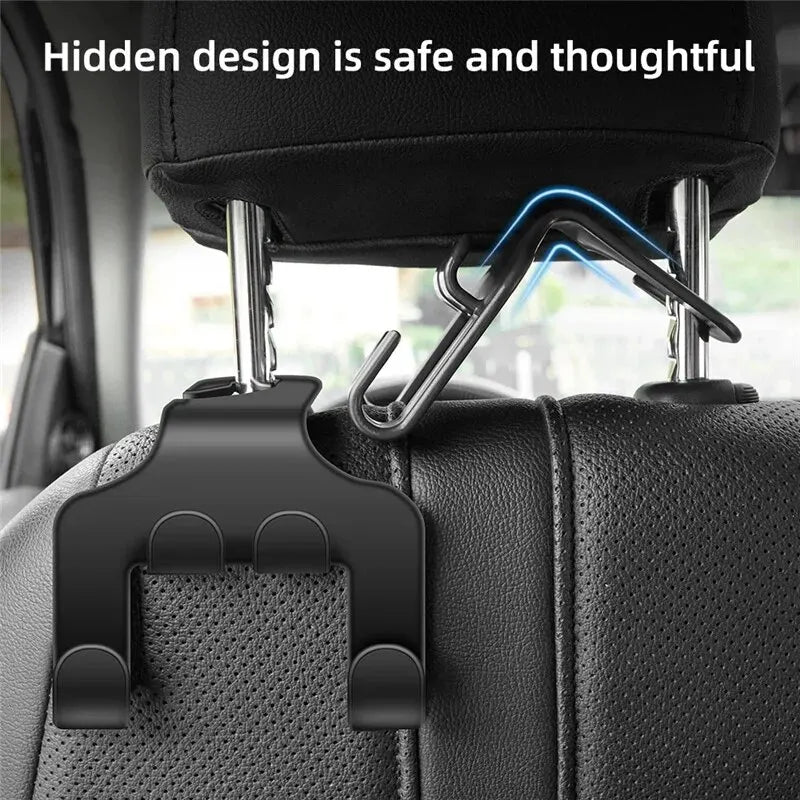 Auto Seat Headrest Hook Storage Hanger Car Vehicle Back Seat Organizer Stand Car Mobile Phone Holder Car Interior Accessories