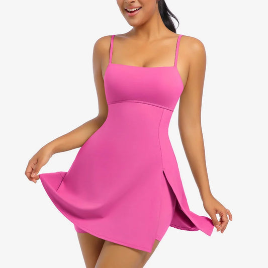 NEW Arrivals 11 Colors Cloud Hide Safe Sports Women Dress Golf Tennis Gym Yoga Dresses Women Girl Running Workout Long Skirts Fitness Outdoor Dress Ladies Sports Fashion Clothing Supplies