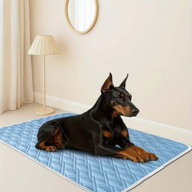S-2XL Dog Cooling Mat Summer Ice Pad Breathable Waterproof Bed Washable Cooling Cushion for Dogs Cats Small Medium Large Pets.