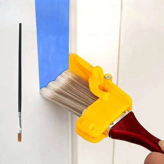 2 PCS Set Edging Color Separation Paint Brush Handheld Paint Edger Tool Ideal for Indoor and Outdoor Use on Walls and Ceilings