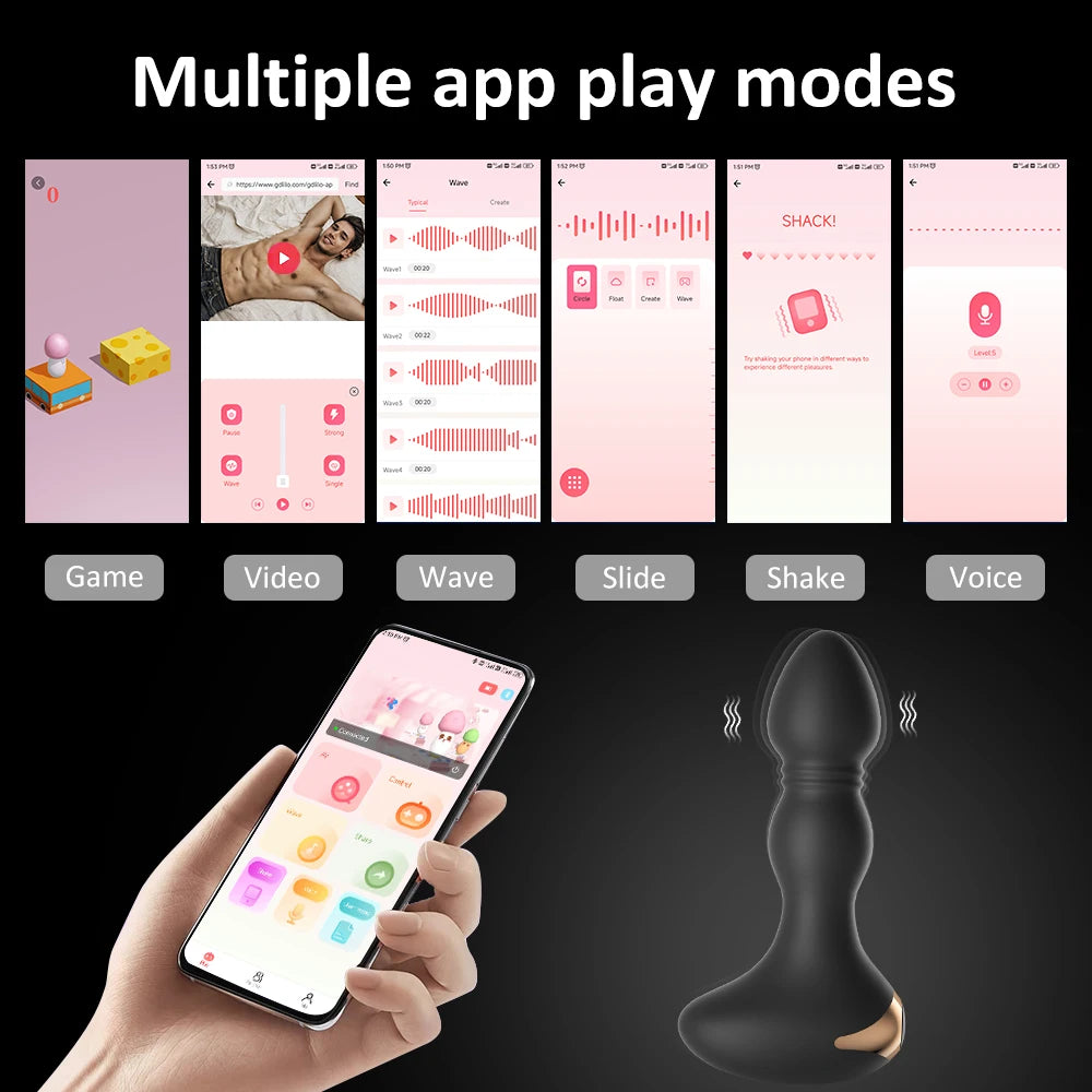 Anal Plug Vibrator Female Dildo Butt Plug for Women Prostate Massager Wireless Remote Control Adults Sex Toys Buttplug for Men