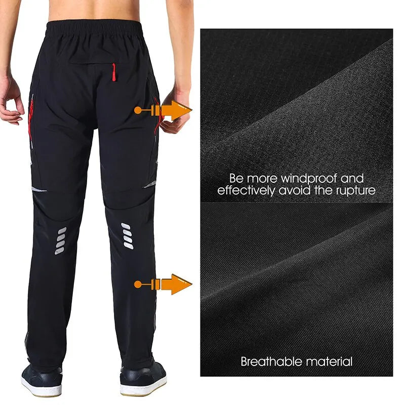 Cycling Pants Spring Summer Outdoor Sports Pants Breathable Comfortable Cycling Running Trousers Men Bicycle Pants