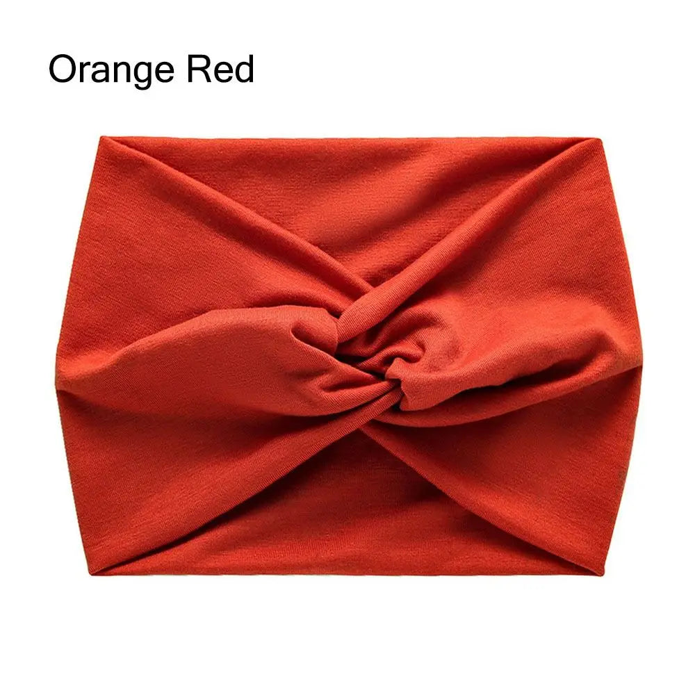 NEW Arrivals 29 Colors/Patterns Sports Bohemian Wide Cotton Stretch Headbands Women Headwrap Yoga Hair Bands Headwear Bandana Twisted Wide Headbands Hair Accessories