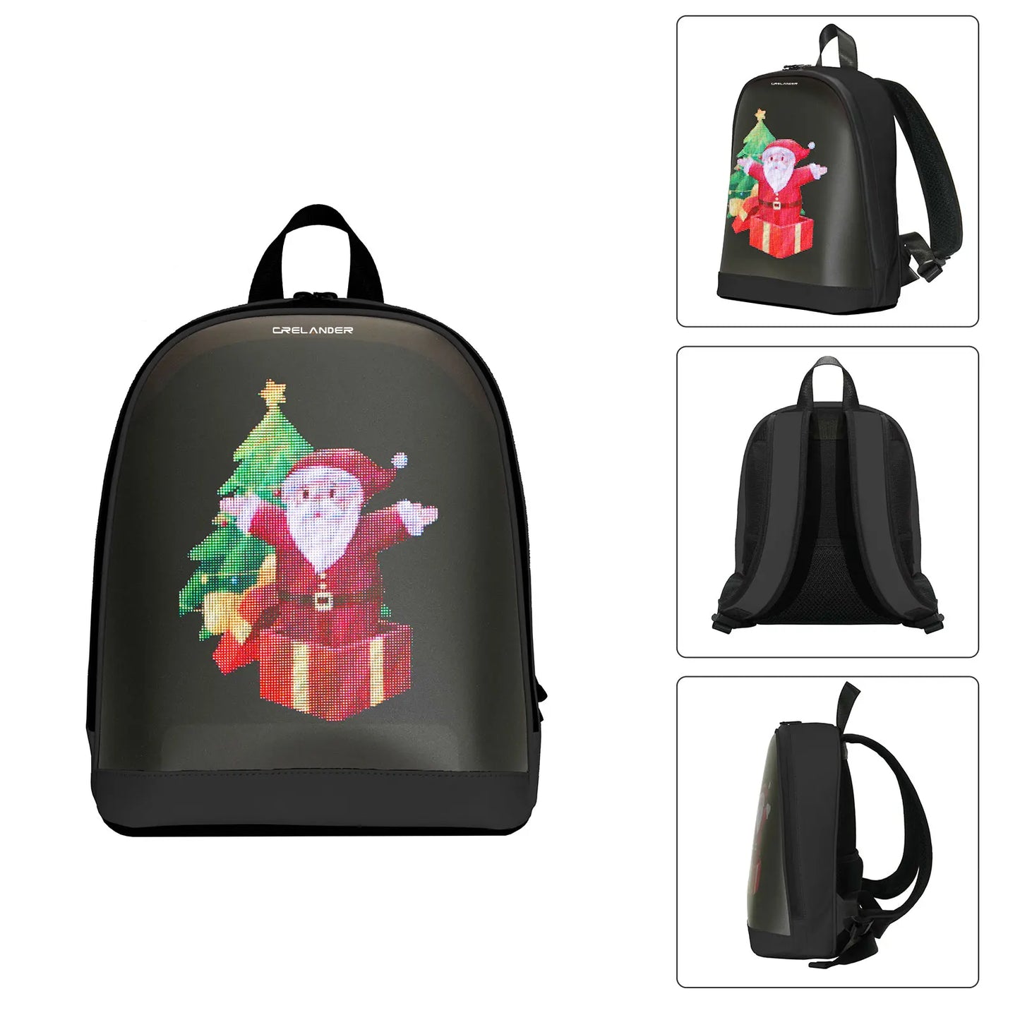 NEW Arrivals  Outdoor Travel T7 Mini  LED Advertising Display Backpack Bluetooth APP Control DIY Display Waterproof Colorful Outdoor Travel Backpacks School Bags Students Bag Smart Backpack