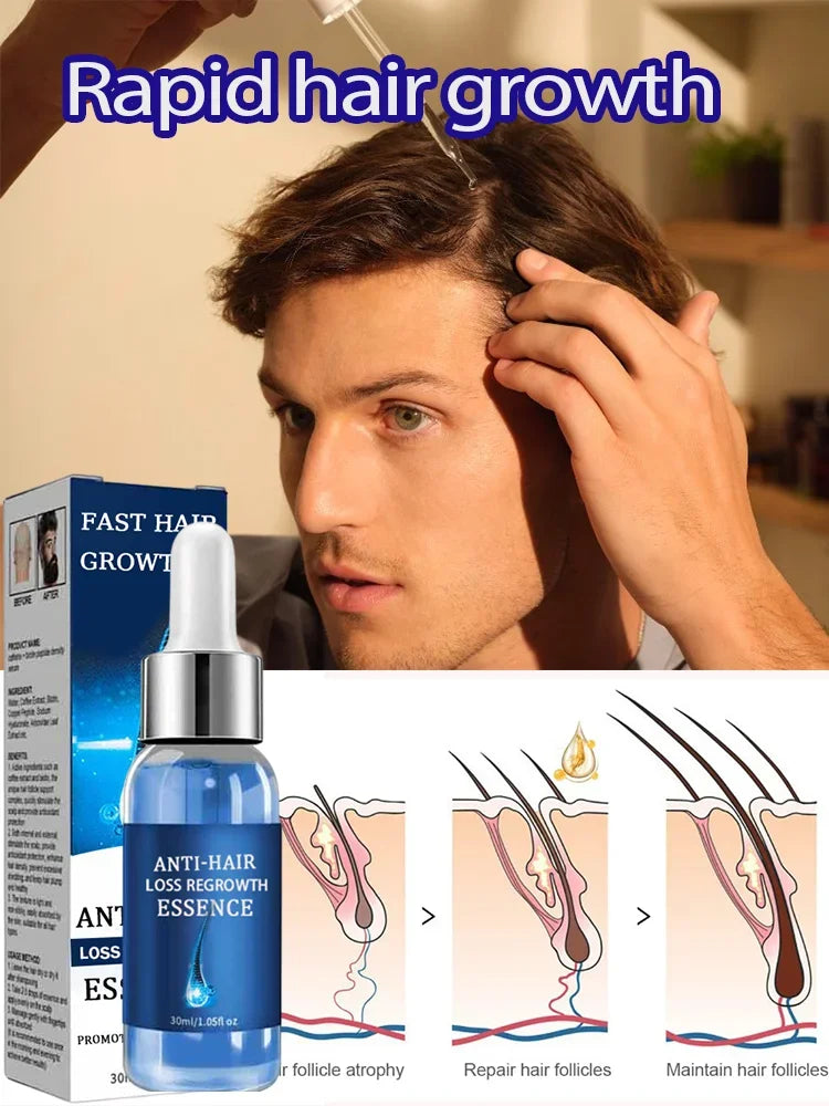 98% of Buyers Buy Again! Buy 10 Get 12 Free Hair Care Essential Oils for Thick Hair Growth Anti Loss Scalp Damaged Repairing Hair Serum Women Men Hair Care Korean Products