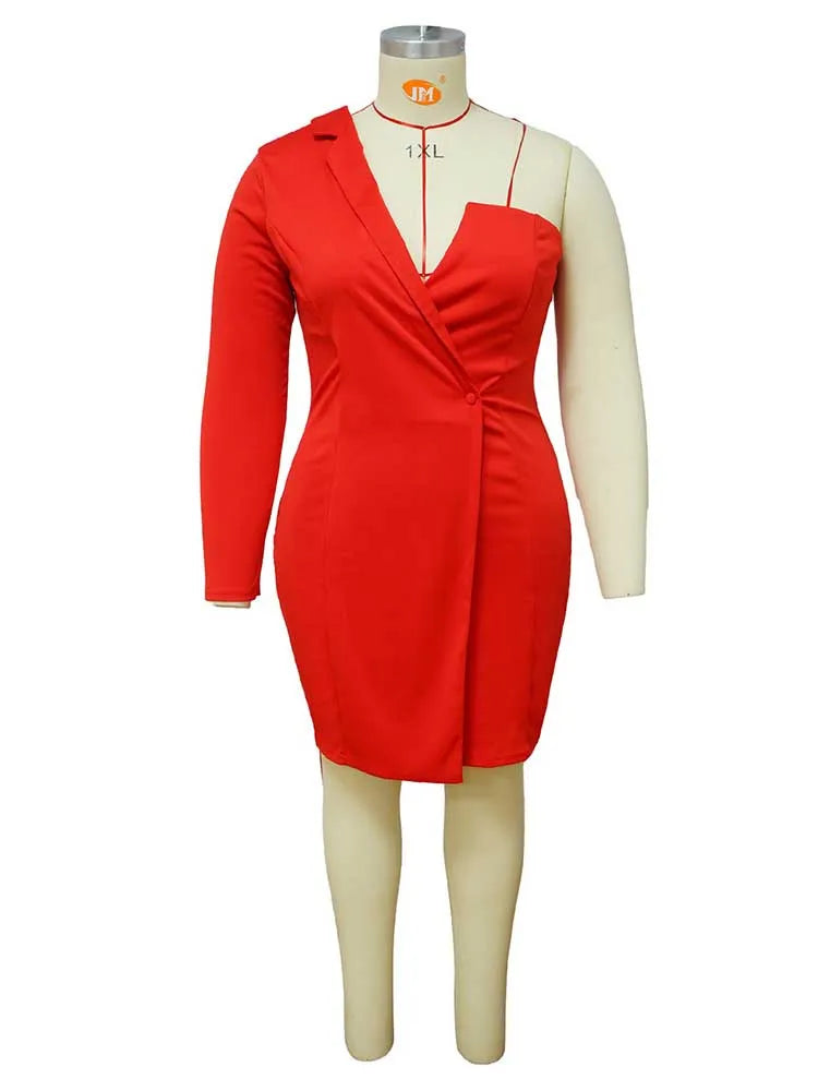 NEW Arrivals XL-4XL UK Plus Size Black-Red-White Evening Party Dresses From Large David Ladies Elegant Chic Dress Short Sexy Dress Chubby Women Clothing Wedding Guest Spring Summer Dress
