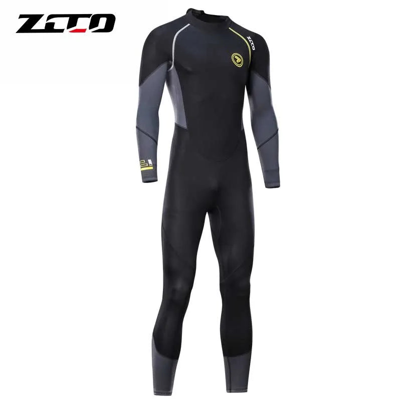 3MM Neoprene Professional Wetsuits S-4XL Extra Plus Size Full Body Scuba Diving Suit Men Snorkeling Surfing Swimming Long Sleeve Keep Warm Water Wetsuits Water Sports Apparel Supplies