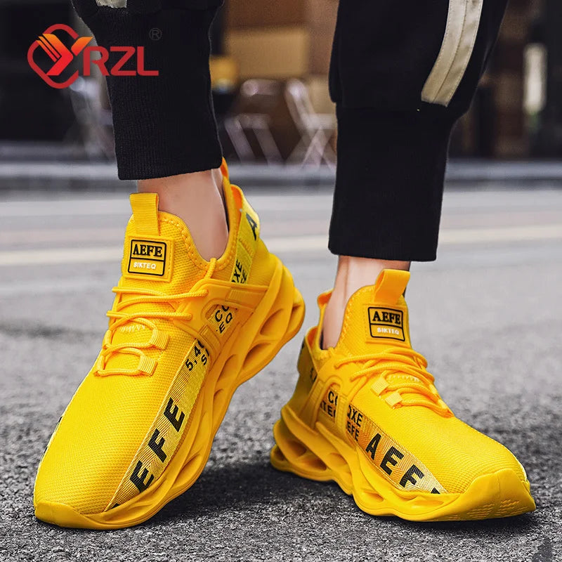 Men Sneakers Lightweight Comfortable Mesh Breathable Sneakers Men Green Casual Shoes Thick Sole Running Shoes for Men