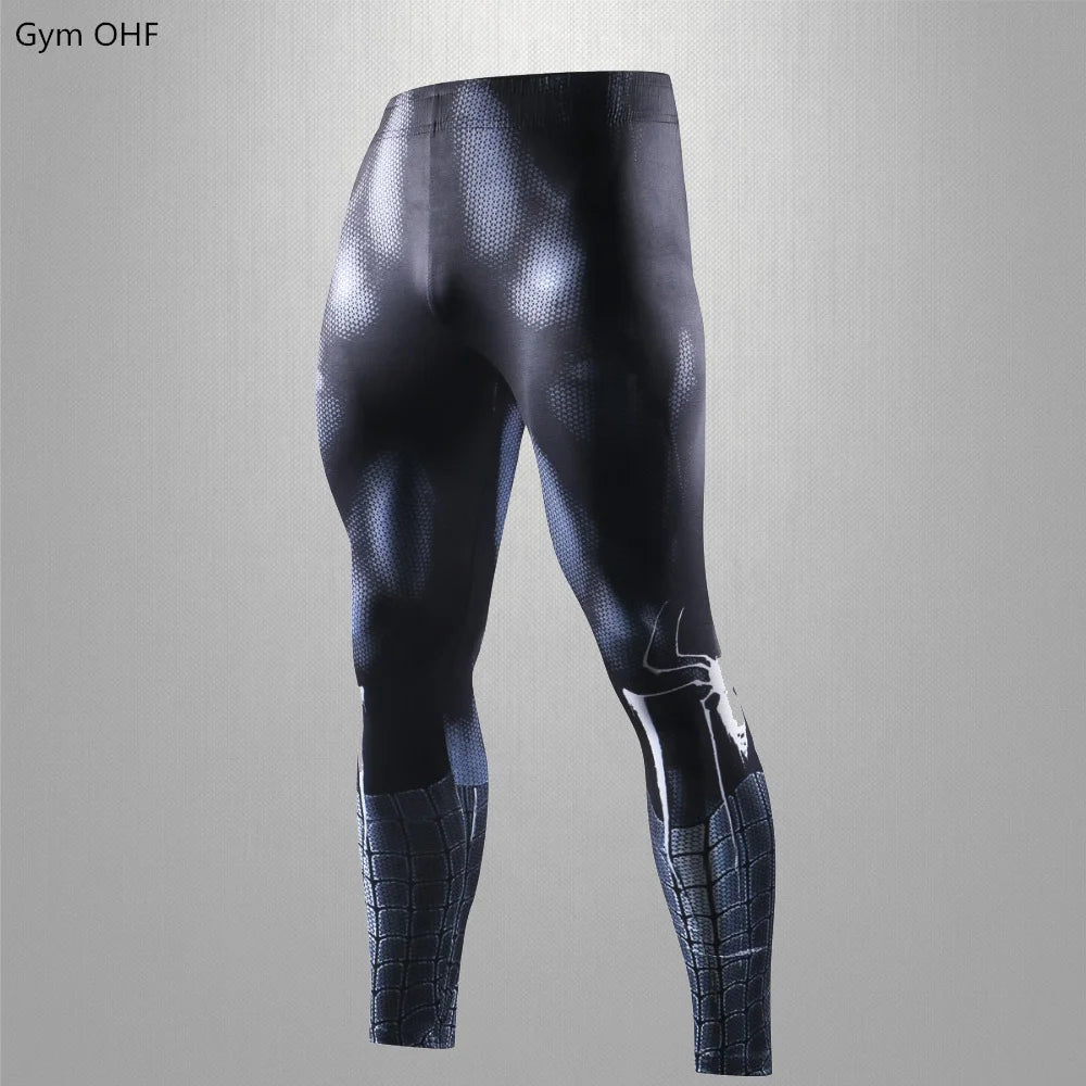 Rashguard Men Compression Tight Leggings Running Sports Male Fitness Jogging Pants Quick Dry Pants Workout Training Yoga Bottoms