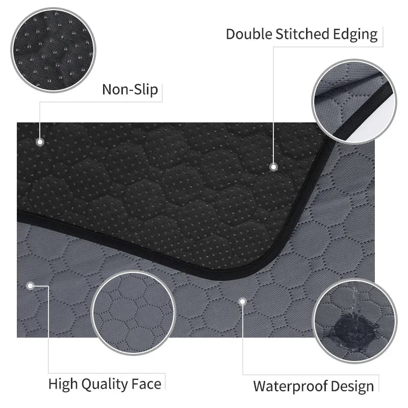 Reusable Dog Urine Pee Pad Blanket Absorbent Diaper Washable Puppy Training Pad Pet Bed Urine Mat for Pet Car Seat Cover Pet Supplies