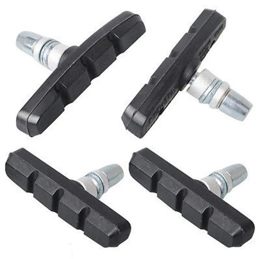 4-6pcs Bike Brake Blocks Rubber Cycling Part Tools MTB Mountain Road Bicycle Lightweight V-brake Shoes Pads Bicycle Accessories