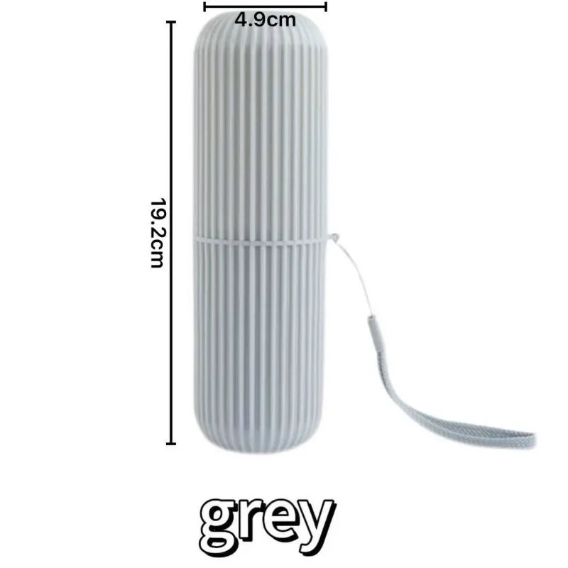NEW Arrivals 4 PCS Set 4 Colors Travel Hotels Toothbrush Storage Box Vertical Stripe Portable Mouthwash Cup Brushing Cup Box Toothpaste Storage Cartridge Personal Care Supplies