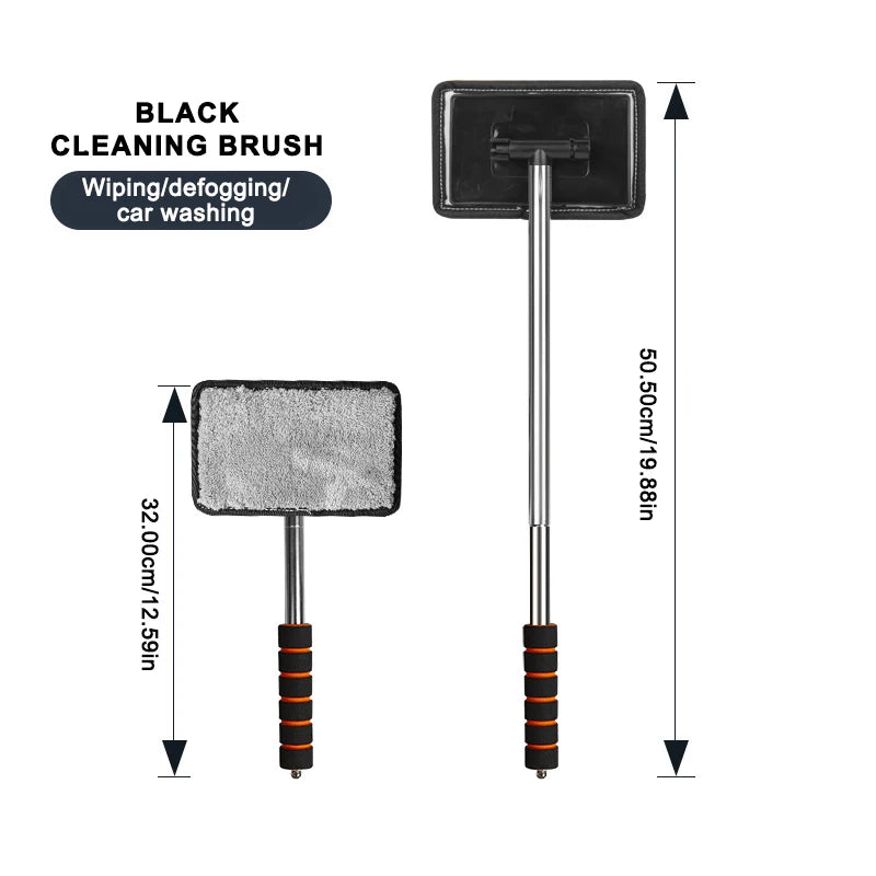 NEW Arrivals  Car Front Windshield Defogging Brush Telescopic Long Handle Car Household Glass Clean Brushes Dust Remover Tools Car Cleaning Accessories