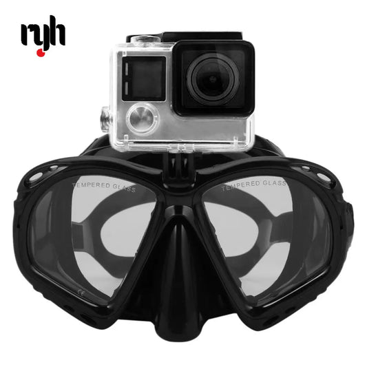 4 Colors Professional Underwater Camera Diving Mask Scuba Snorkel Swimming Goggles for GoPro Xiaomi SJCAM DJI OSMO SJ 360 Sports Camera