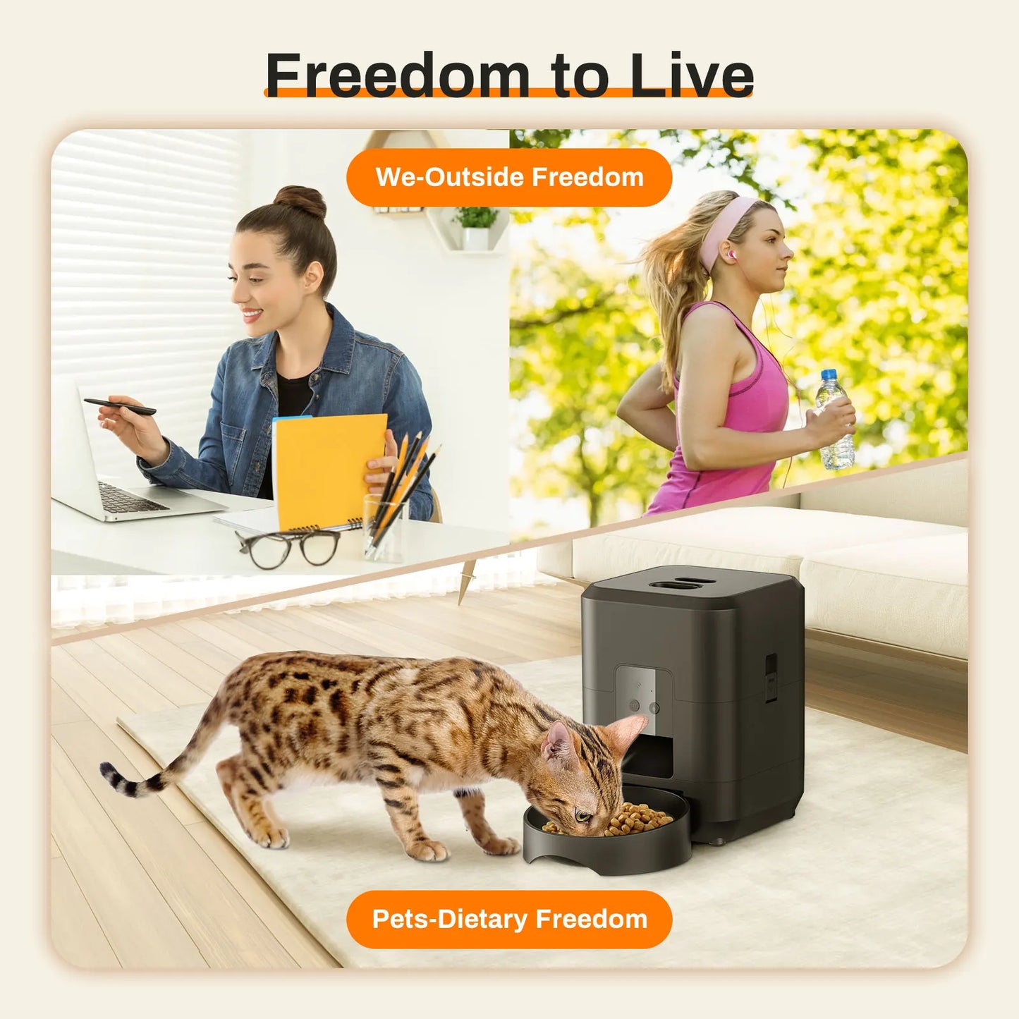 NEW Arrivals Wi-Fi + Camera Black/White Color 2L Pet Feeder Timing Smart Automatic Dog Pet Feeder For Cats Dog Button WIFI APP Camera Intelligent Dry Food Dispenser Dog Bowl Pets Supplies