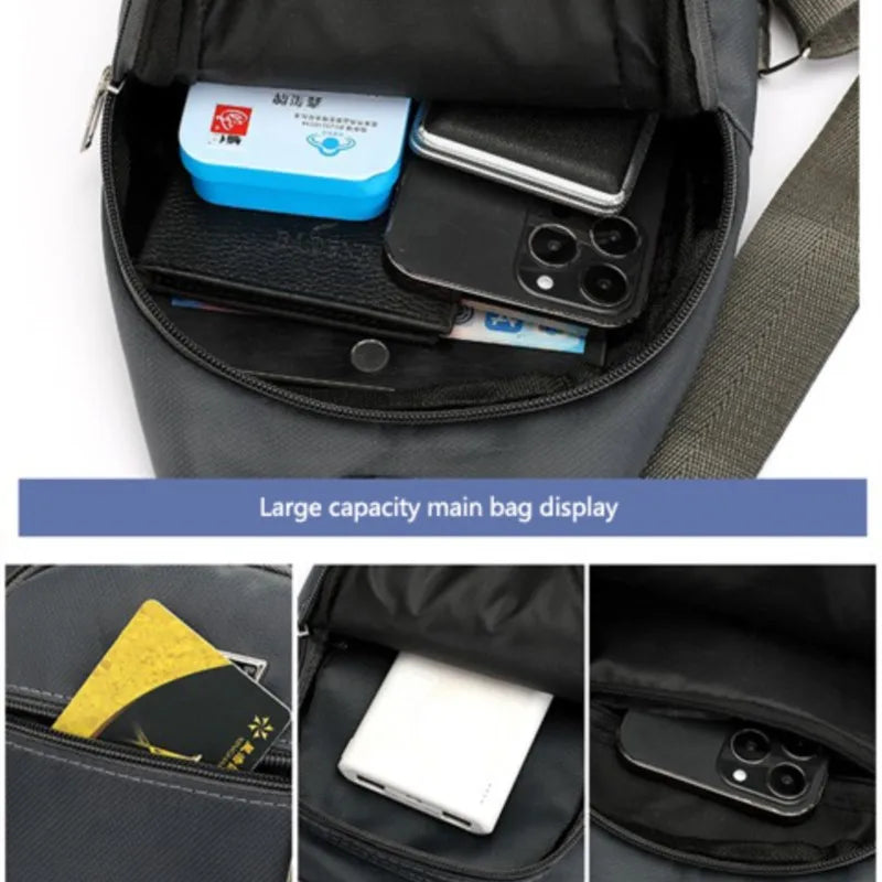 Leisure AUDI Car Backpack One-Shoulder Messenger Bag Chest Bag For Audi A3 A1 A4 B8 B7 A6 C7 A5 A7 A8 B9 B6 C6 Q2 Q3 Q5Q7