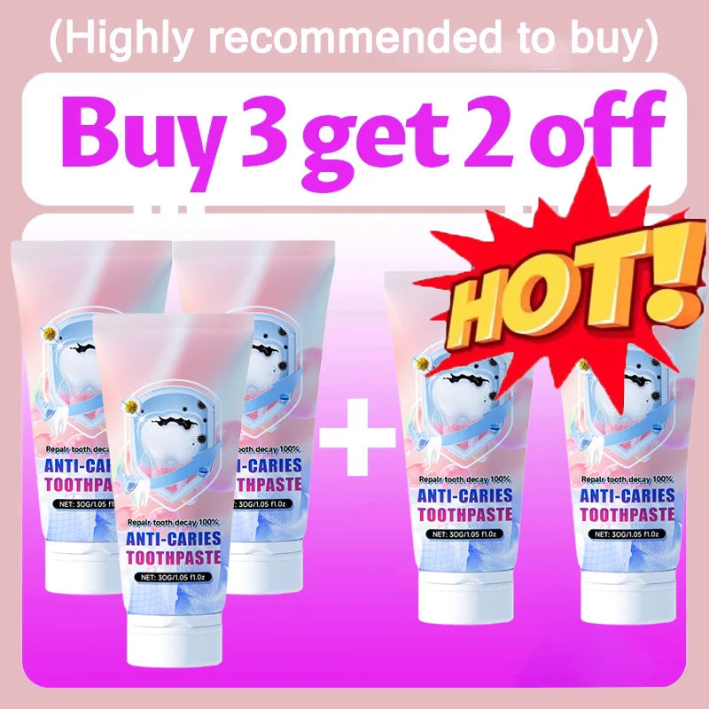 Top 1 Qualifications Certification Oral Care Tooth Cleaner Pain Relief Probiotic Infused Formula to Inhibit Bad Growth & Enhance Oral Hygiene Anti-Cavity Enamel Restoration Plague Reduction Cream