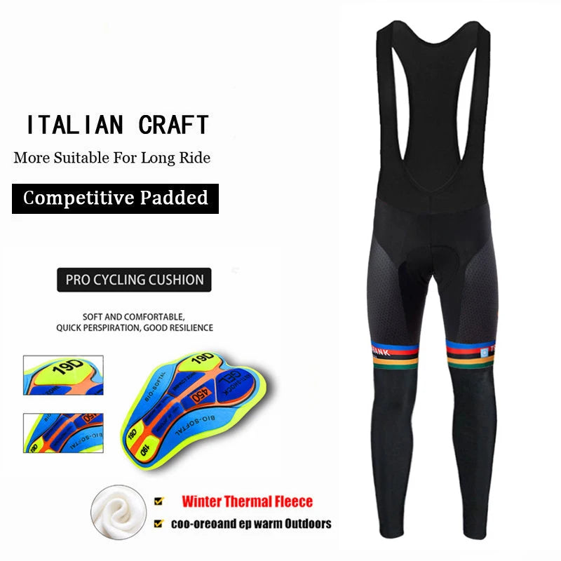 NEW Arrivals S-4XL 5 Options Cashmere Leggings Women Man Team Cycling Trousers Winter Thermal Mountain Bike Pants Bicycle Tights Cool Max 19D Gel Pad Keep Warm Women Men Sports Apparel Supplies