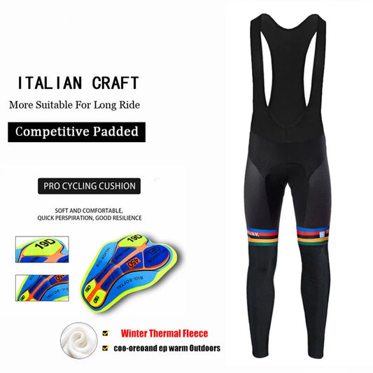 NEW Arrivals S-4XL 5 Options Cashmere Leggings Women Man Team Cycling Trousers Winter Thermal Mountain Bike Pants Bicycle Tights Cool Max 19D Gel Pad Keep Warm Women Men Sports Apparel Supplies