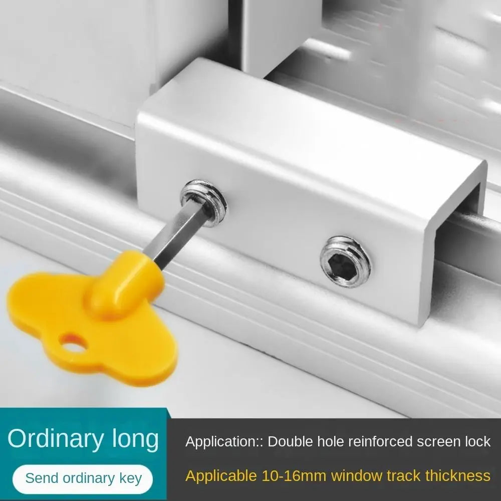 NEW Arrivals Babies Kids Pets Anti-Theft Limit Shutter Door Lock Adjustable Window Restrictor Lock Stopper Safety Locks Child Protection Baby Safety Device
