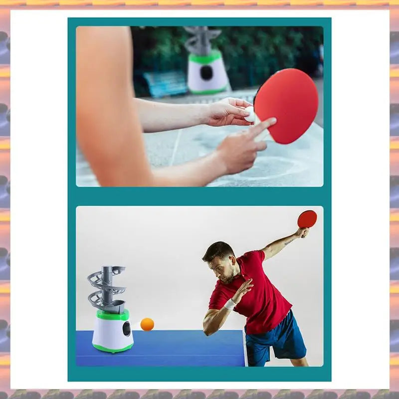NEW  Portable Table Tennis Ball Pitcher Dual Power Supply Version Ping Pong Ball Robot Pitching Machine For Trainers Sports Accessories