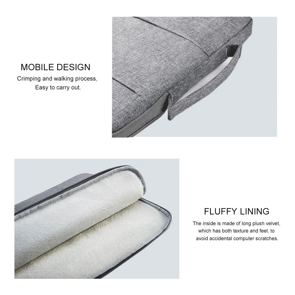 Laptop Bag Sleeve For Mac Book Air M1 Mac Book Pro M2 M3 Lenovo iPad 13 14 15 15.6 16 Inch Notebook Case Cover Tablet Accessories
