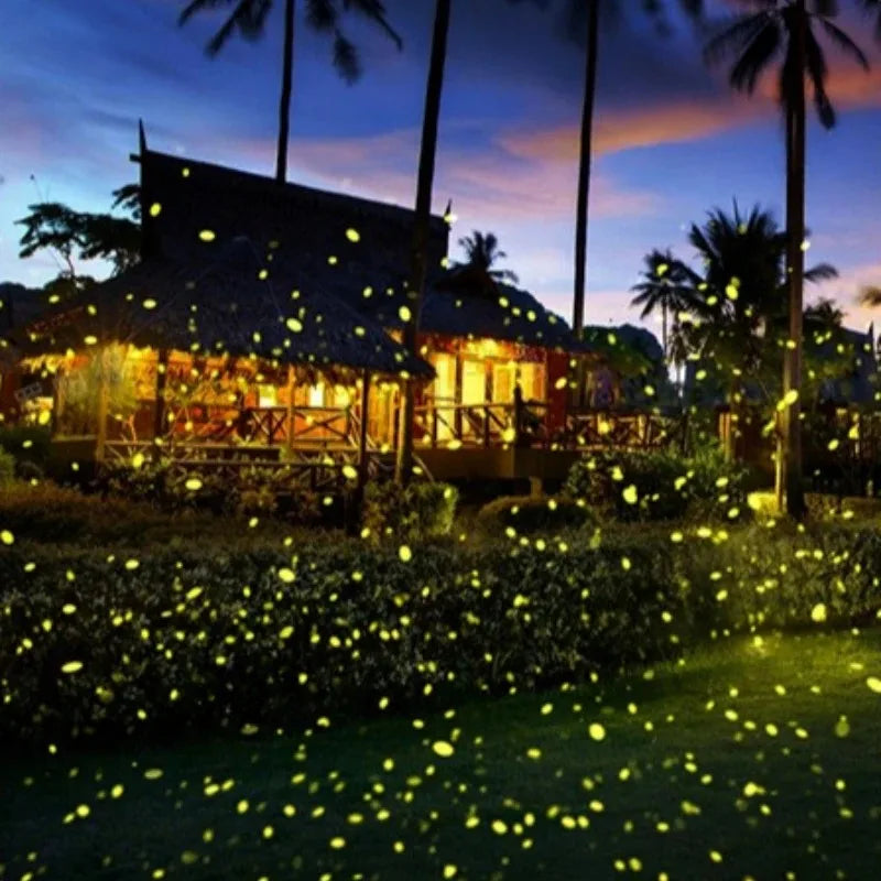 For Home Villa Dynamic Colorful Firefly Projection Lamp with Remote Control Light Adjustment Outdoor Waterproof Courtyard Lawn Garden Landscape Projector Lights System
