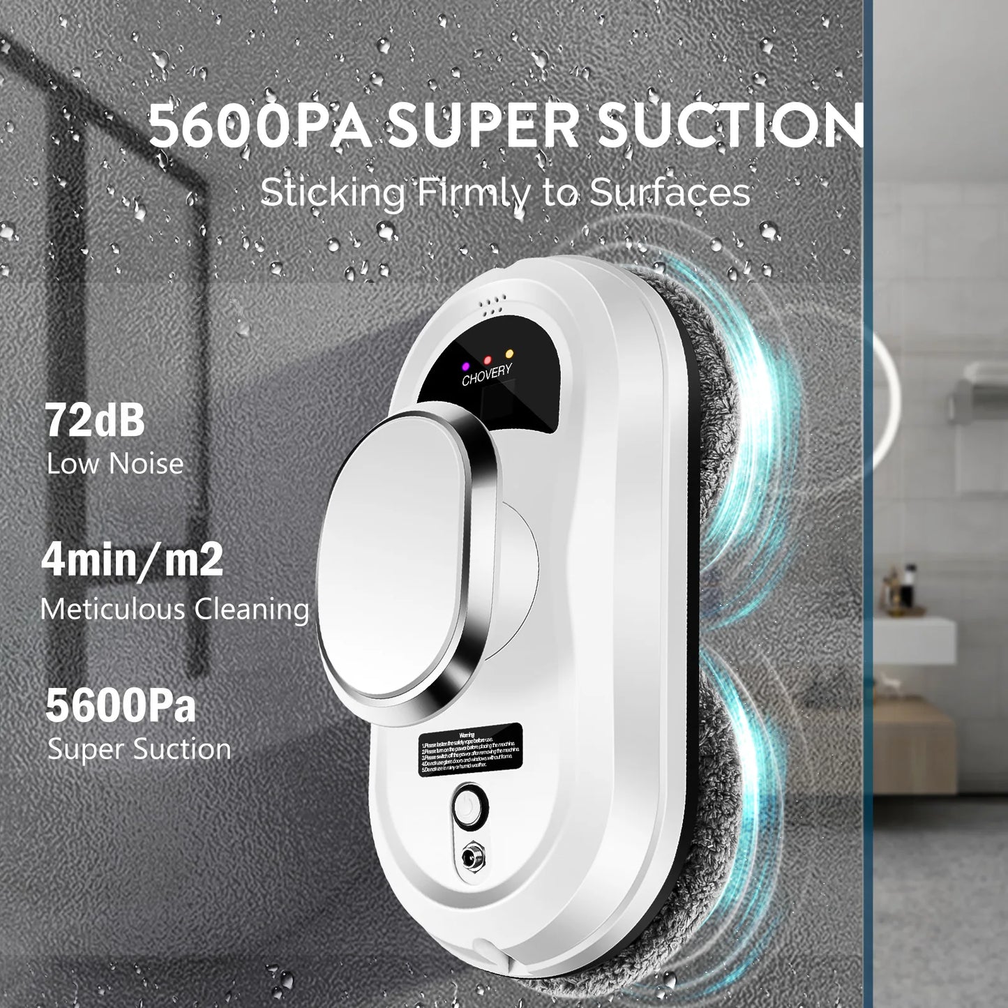 Robot Window Cleaner Window Cleaning Robot Smart Home  Robot Vacuum CleanerRemote Control Glass Cleaning Robots CHOVERY
