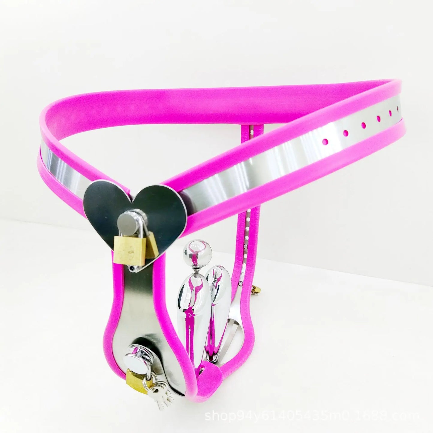 Stainless Steel Female Chastity Belt Pants With Vagina Anal Plug Invisible Strap On Chastity Belt Panties Brief Device Bondage Sex Toys For Woman Fetish Accessories Products