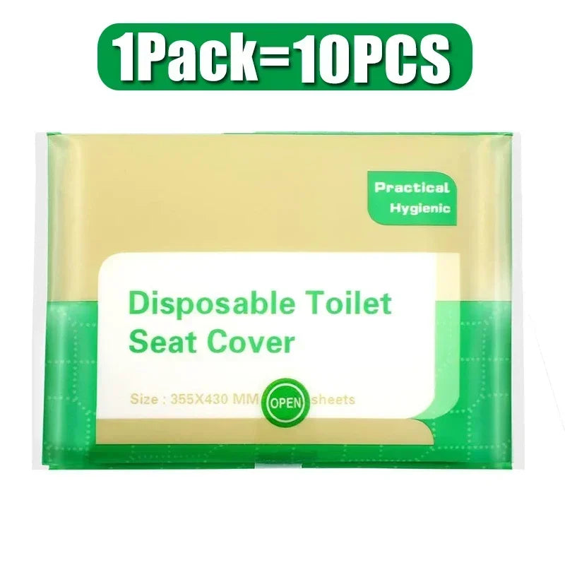 NEW Arrivals 200PCS Set Disposable Toilet Seat Cover Paper Portable Waterproof Soluble Water Travel Camping Hotel Bathroom Toilet Mat Pads