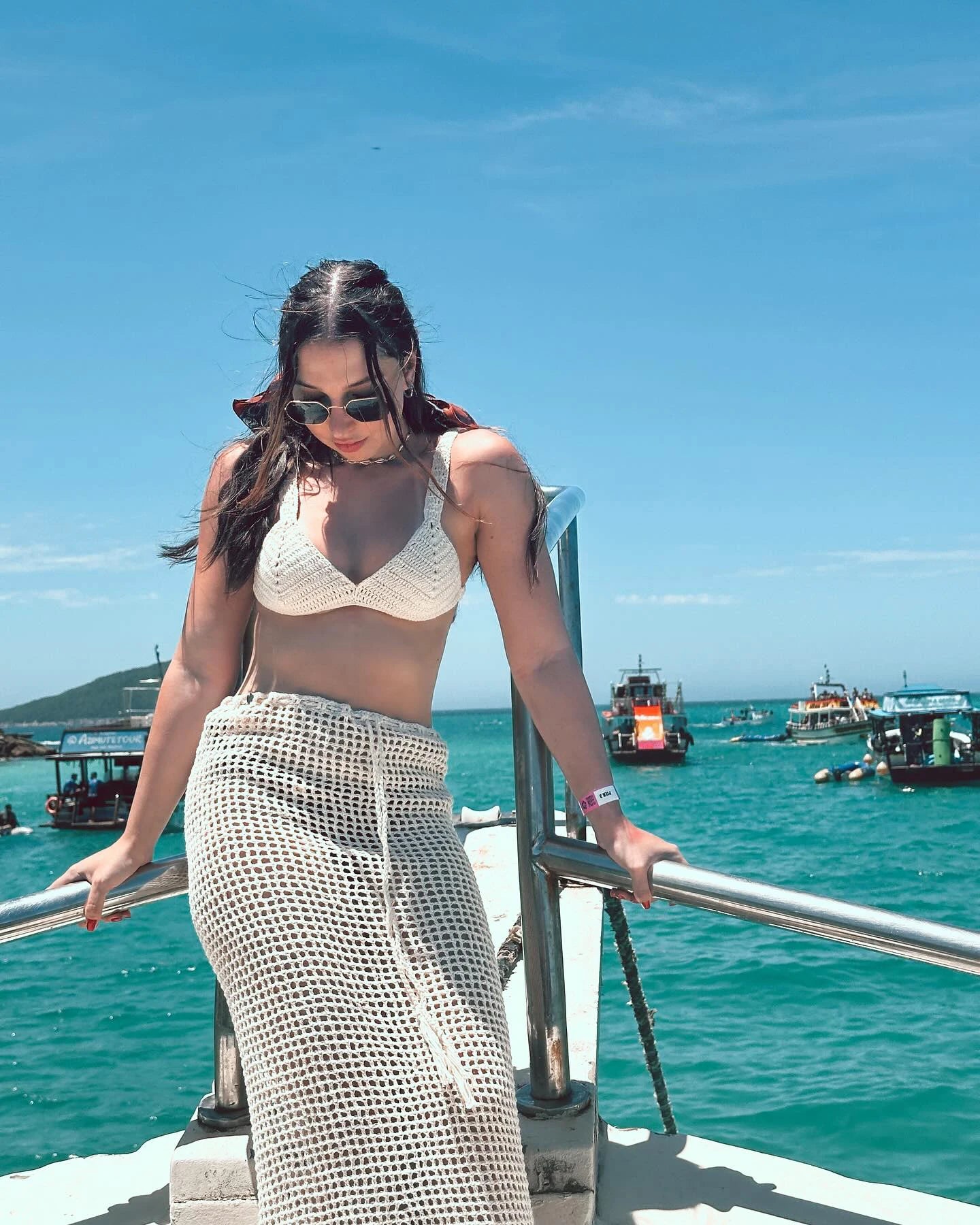 NEW Arrivals Sexy Summer Knit Cut Out Beach Half Skirt Women Chic Drawstring Fringed Casual Wrap Skirts Pool Party Swimwear Cover Up K50 Girls Ladies Sexy Beach Wear
