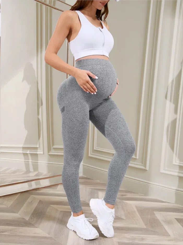NEW Arrivals Women's Maternity Leggings Over The Belly Full Length Pregnancy Yoga Pants Active Wear Workout Leggings Outdoor Hiking Fitness Pants Pregnant Woman Sports Apparel Supplies