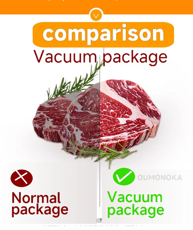 NEW Set Vacuum Sealing Machine Sealer + Bags for Kitchen Food Vacuum for Products  Home Appliance Cuisine Packaging Plastic Bag Sealant Kitchen Accessories