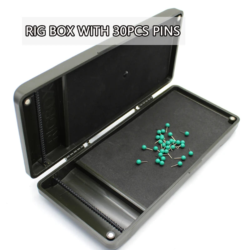 NEW Arrivals Carp Fishing Tackle Box Rig Safe Combi Soft Hook Length Hair Ronnie Zig Rig Storage System Magnetic Fishing Swivel Lines Aligner Tackle Box Lake River Fishing Accessories