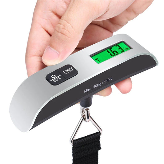 NEW Arrivals Electronic Portable Scale Digital LCD Display 110lb/50kg Electronic Luggage Hanging Suitcase Travel Weighs Baggage Bag Weight Balance Tools